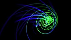 Motion green and blue lines abstract background Stock Footage