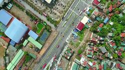 4K Aerial top view road Ha Long Bay, Halong City. Stock Footage