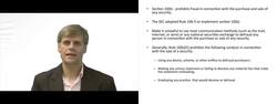 Liability Under Section 10b or Rule 10b5 Instructional Video