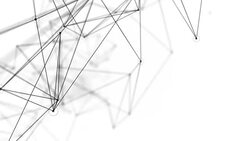 Abstract Digital Concept of Geometrical Figures Polygon Plexus Fractals Moving, Connecting Themselves and with Particles. Triangular Technological.Abstract Network Animation Loop background Stock Footage