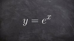 What does a sketch of the exponential graph look like with a base e Instructional Video