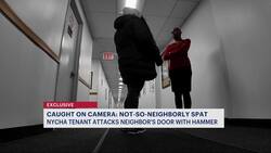Bronx mom accuses NYCHA tenant of harassment, destroying door in shocking video News Clip