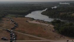 Drone Video Shows Haitian Immigrants Swimming Across Texas Border News Clip