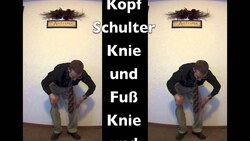 Kopf Schulter Knie und Fuß mit Bewegungen (Head, Shoulders, Knees and Toes with Motions- German) Instructional Video