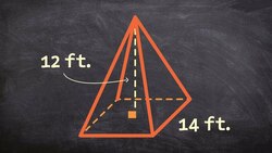 how to determine the surface area of a square pyramid Instructional Video