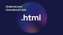 Creating Lists in HTML: Ordered vs. Unordered Instructional Video