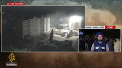 Israeli air strike near hospital in Gaza News Clip