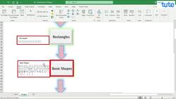 Microsoft Excel Tutorial: Inserting Excel Shapes Instructional Video