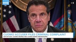 Accuser Files Criminal Complaint Against New York Gov. Andrew Cuomo News Clip