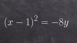 Identify the focus and directrix of a parabola Instructional Video