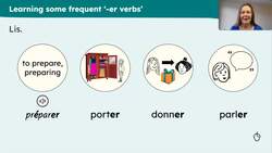 Family activities: singular regular -er verbs Instructional Video