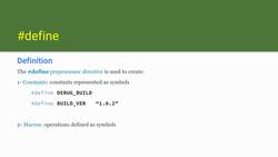 Learn and Master C Programming - #define directive Instructional Video