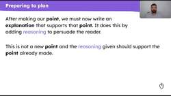 Planning the first argument of a persuasive letter about school uniform Instructional Video