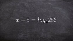 How to solve logarithms by converting to exponential form Instructional Video