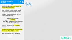 GCSE Secondary Maths Age 13-17 - Ratio, Proportion & Rates of Change: Proportion/Ratio - Explained Instructional Video