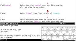 Vim Masterclass - Getting Help Instructional Video