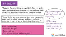 Using Ellipses to Omit Words in Quotations Instructional Video