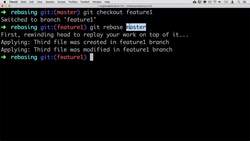 Complete Git Guide: Understand and Master Git and GitHub - Rebasing a Feature Branch on Top of Master Branch Instructional Video