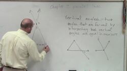 What are examples of Vertical angles Instructional Video