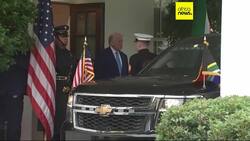 South Africa: Cyril Ramaphosa arrives at White House for meeting with Trump News Clip
