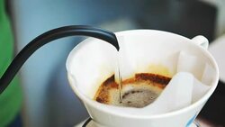 Coffee drip in cafe. Stock Footage