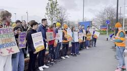 Junior doctors join picket line in Bristol News Clip