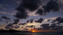 Tropical sunrise ocean waves on luxury sand beach Stock Footage