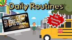 Daily Routines Vocabulary ESL Game Instructional Video