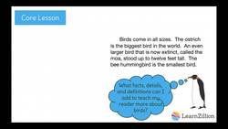 Developing Topics with Facts, Details, and Definitions Instructional Video