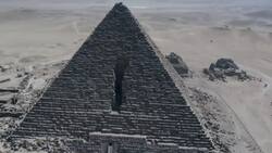 Egypt, Giza, Pyramid of Khufu Stock Footage