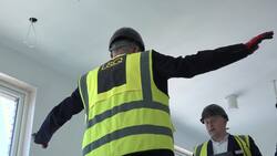 Michael Gove visits construction site in west London on General Election campaign trail News Clip