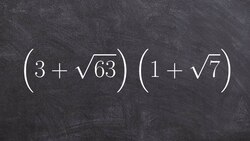Learning How to Multiply Two Binomial Radical Expressions Together and The Simplifying Instructional Video