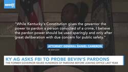Kentucky Attorney General Asks FBI To Probe Ex-Governor's Pardons News Clip