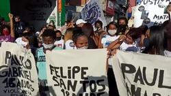 CLEAN : Black Lives Matter protest takes place in Sao Paulo News Clip