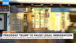 President Trump To Halt Legal Immigration To 'Protect' U.S. Workers News Clip