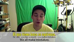 How to say "Everyone makes mistakes" in Spanish (Día 116) Instructional Video