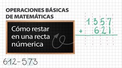 Cómo restar en una recta numérica Instructional Video