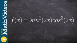 Product rule and double chain rule with trig Instructional Video