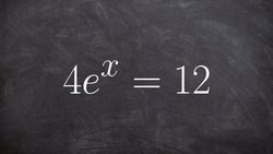 Solve an exponential equation by taking the log of both sides Instructional Video