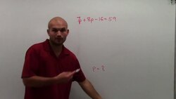 Solving an equation with variable on the same side Instructional Video