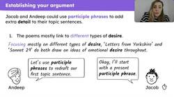 Analysing how poets reflect desire in natural settings Instructional Video