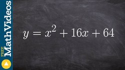 How to complete the square to identify the vertex of a parabola Instructional Video