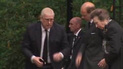 UK: Royal Family meet well-wishers at Balmoral after attending service in memory of Queen Elizabeth II at Crathie Kirk. News Clip