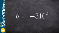 Learn how to graph a negative angle in degrees Instructional Video