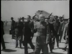 Chiang Kai-shek forced to leave for Formosa, 1949 Stock Footage