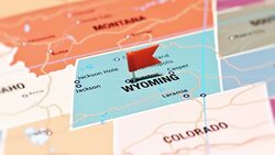 Wyoming from USA States Stock Footage