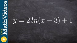 Identify the transformations and graph the logarithmic function Instructional Video