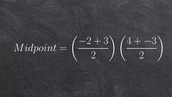 Finding the midpoint between two points Instructional Video