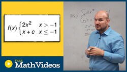 Step by step tutorial for finding the value c that makes the function continous Instructional Video