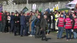 Protests at Port of Liverpool at P&O sackings News Clip